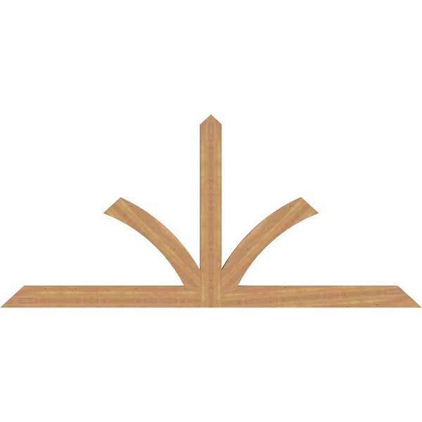 Ekena Millwork Richland Timber Gable Bracket, Western Red Cedar, 108"W x 49"H x 3 1/2"D x 5 1/2"F, 11/12 Pitch GBW108X49X0406RIC00SWR - main